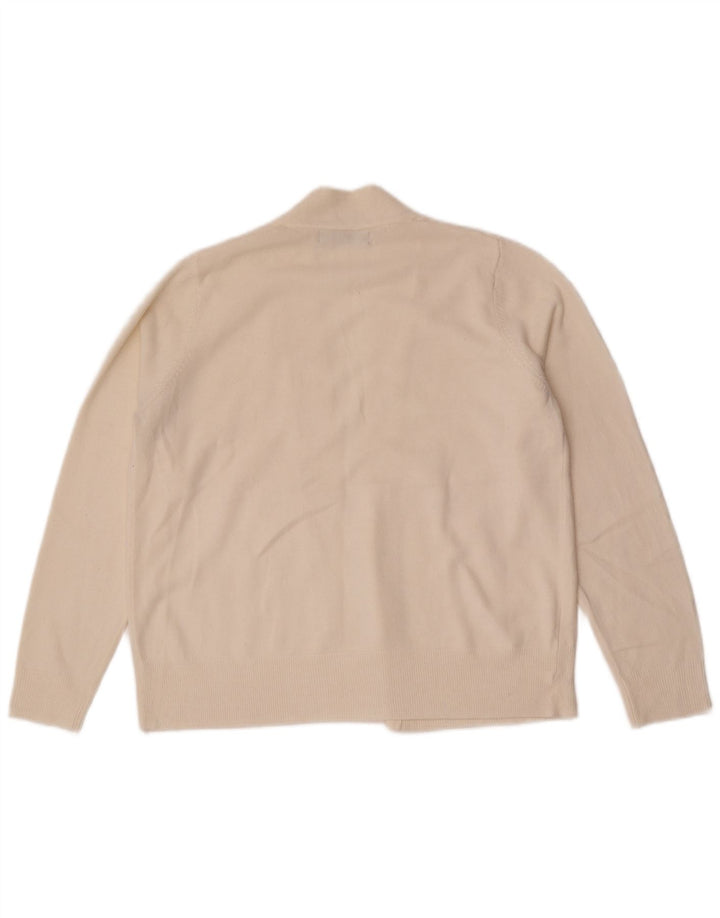 Pulover cardigan deschis pentru femei Marks & Spencer UK 14 Medium White