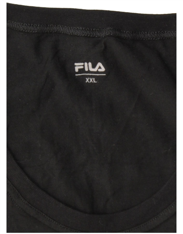 Tricou Bărbați Fila Top 2XL Negru