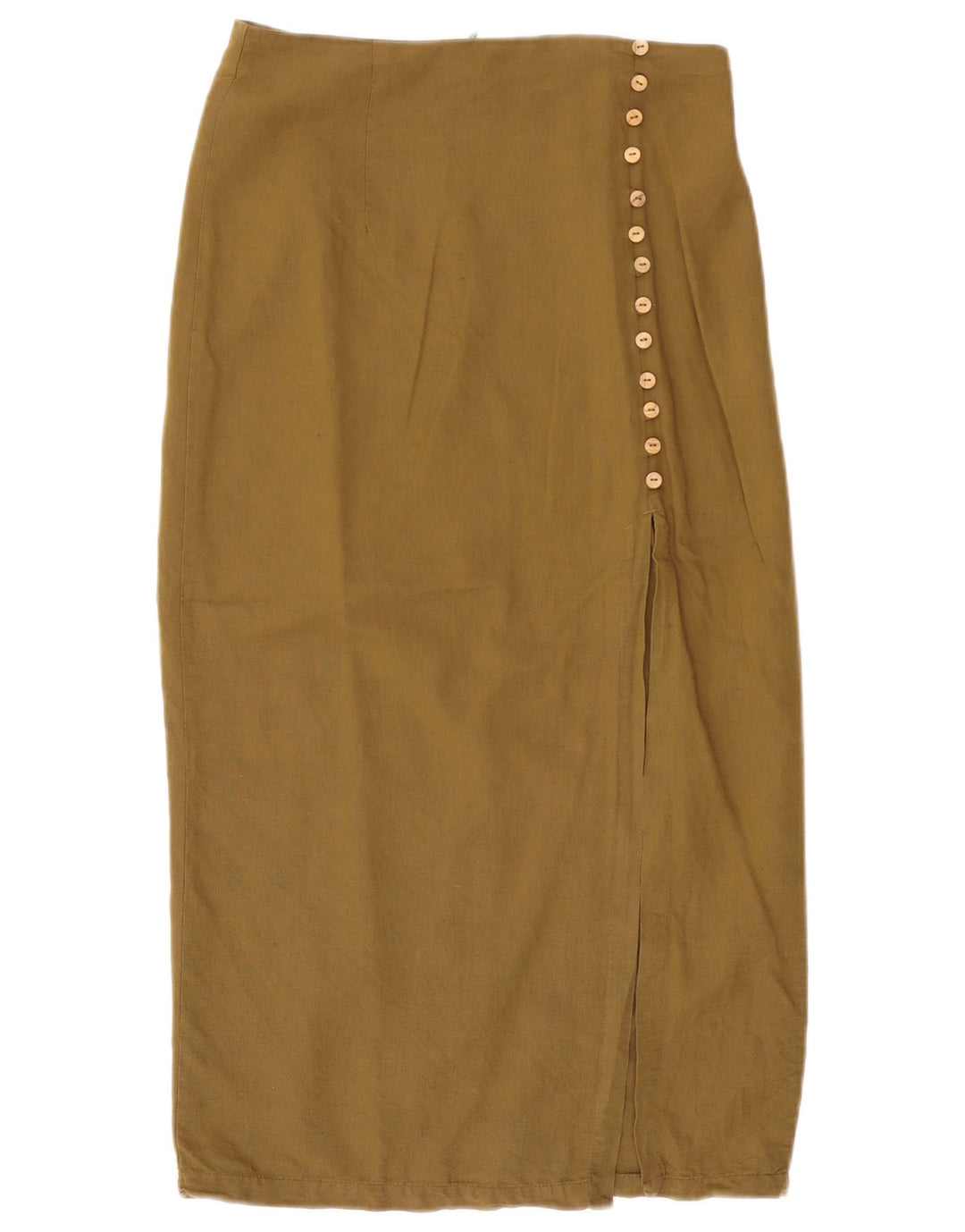 Fusta Midi cu talie înaltă pentru femei Zara Medium W28 Khaki