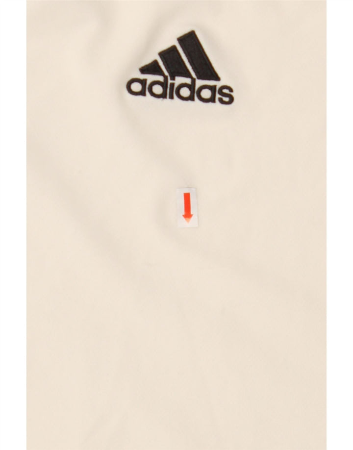 Tricou ADIDAS Climalite pentru bărbați Top mediu alb poliester color bloc