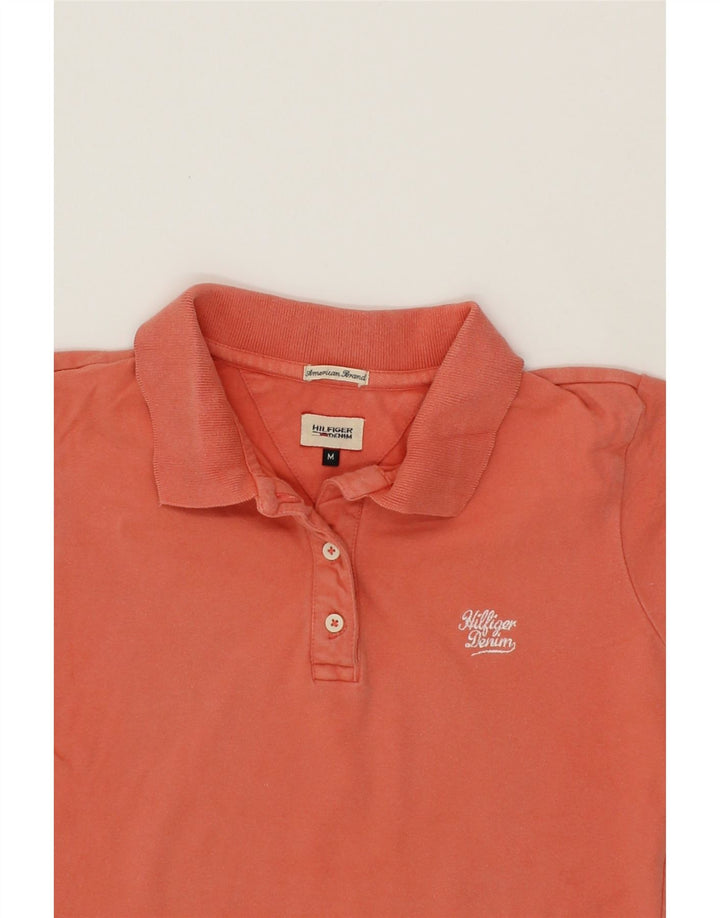 TOMMY HILFIGER Womens Polo Shirt UK 12 Medium Pink Vintage Tommy Hilfiger and Second-Hand Tommy Hilfiger from Messina Hembry 