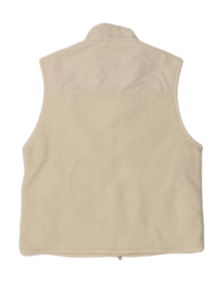 Gilet pentru bărbați Cos Regular Fit Fleece UK 40, mare, alb, poliester