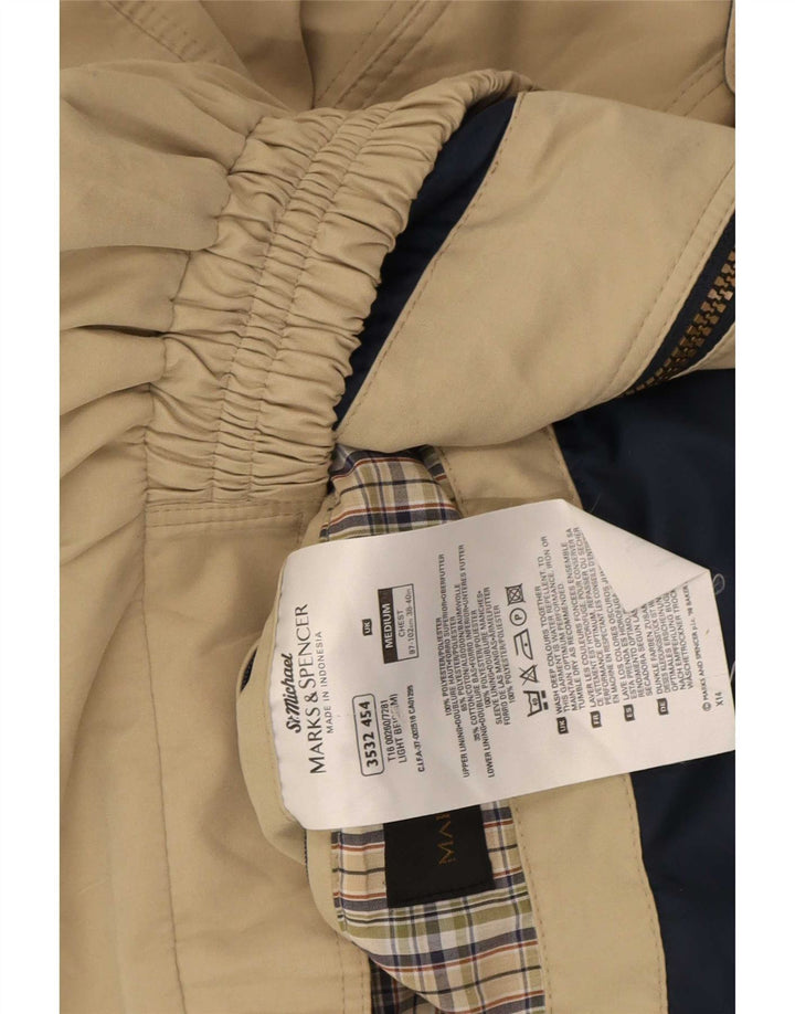 Marks & Spencer jachetă bomber pentru bărbați loose fit UK 38 poliester mediu bej