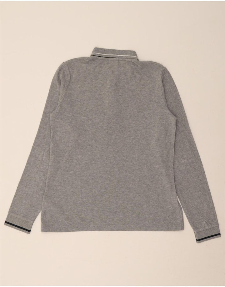 MARINA YACHTING Tricou polo cu mânecă lungă pentru femei UK 14 Medium Gri Pete