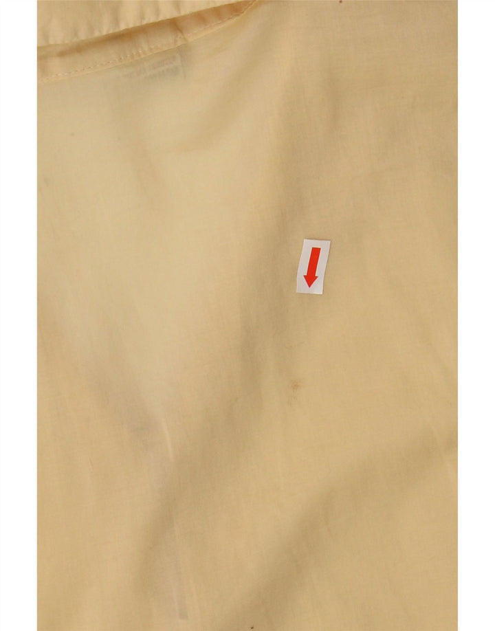 Cămașă pulover cu mâneci 3/4 pentru femei, UK 14, bumbac galben mediu, Murphy & Nye