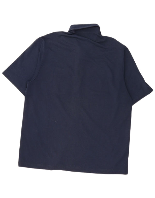 Cămașă cu mânecă scurtă pentru bărbați Lacoste Mărimea 6 XL Bumbac bleumarin