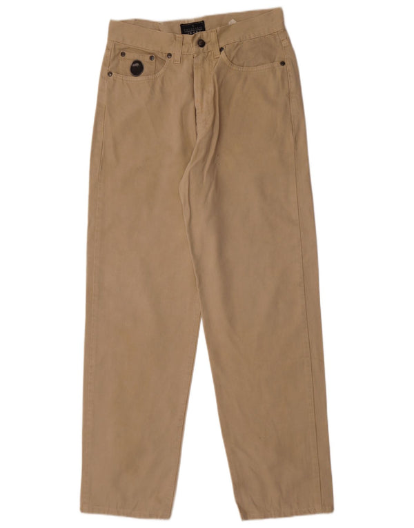 Trussardi Pantaloni casual pentru bărbați cu talie înaltă IT 46 Small W32 L30 Bej Bumbac