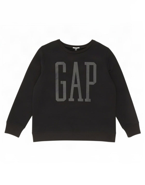 Pulover cu grafic pentru femei Gap UK 14 Bumbac mediu negru