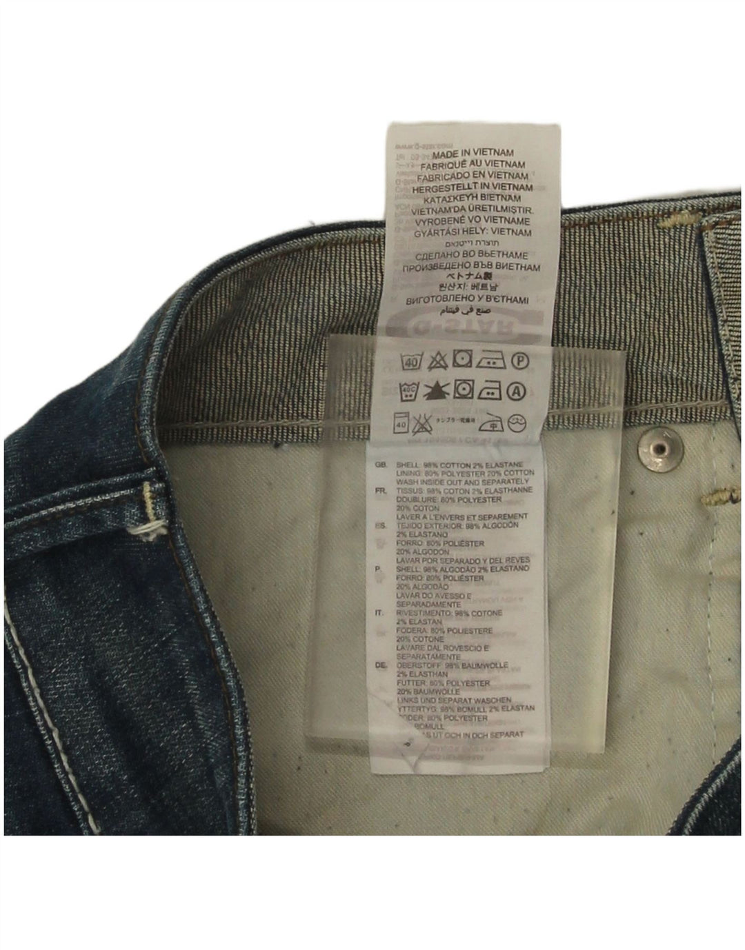 Blugi G-Star Midge Straight pentru femei W27 L32 Bumbac albastru