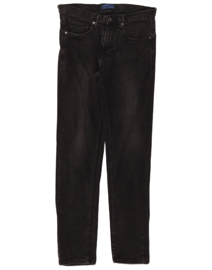 Blugi slim pentru bărbați Zara EU 38 Mici L30 L31 Bumbac negru