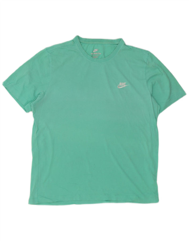 Tricou pentru bărbați Nike Top XL din bumbac turcoaz