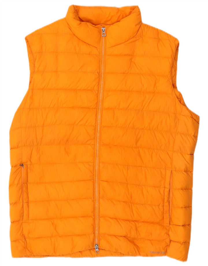 Gilet căptușit pentru femei Geox UK 18 XL Orange Poliamidă