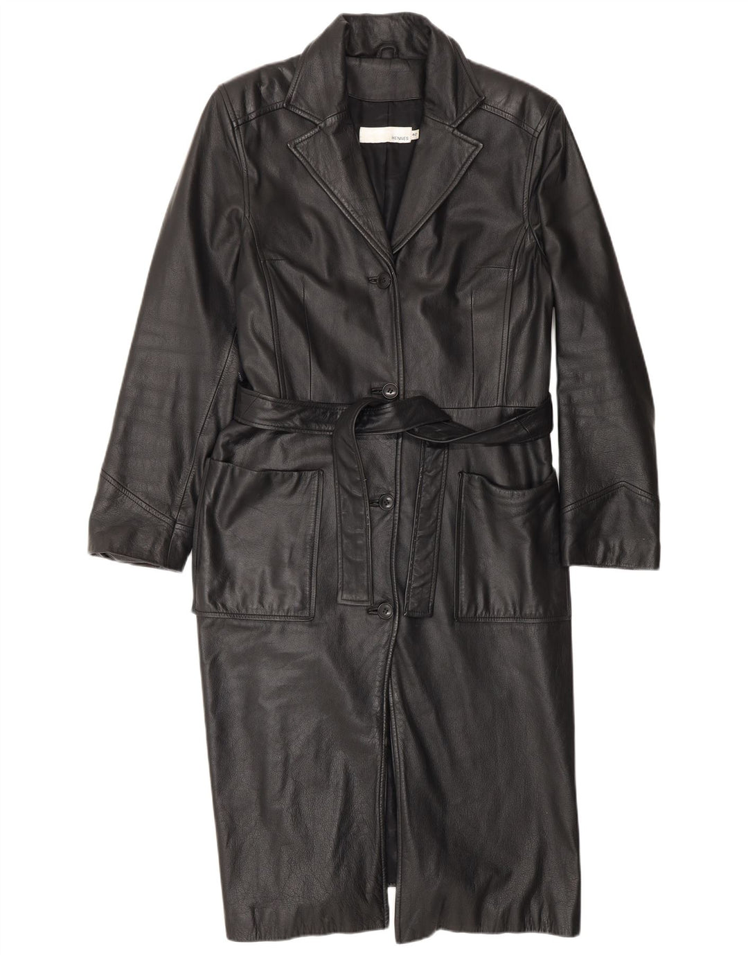 HENNES Palton din piele pentru femei EU 42, mare, neagră