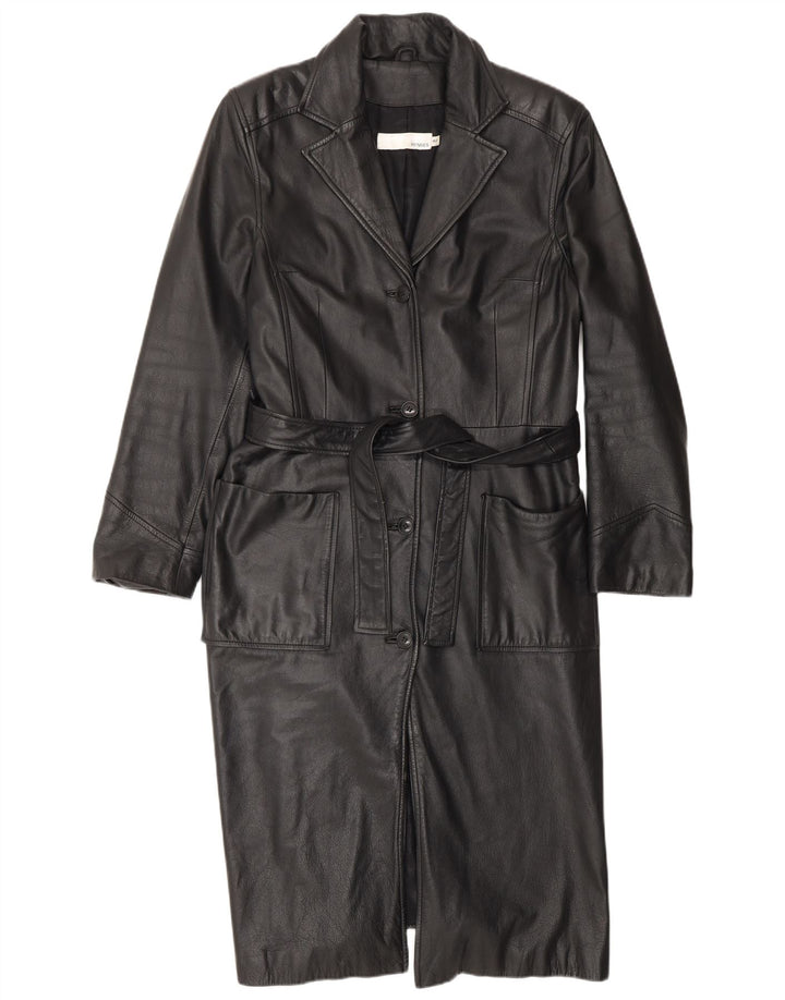 HENNES Palton din piele pentru femei EU 42, mare, neagră