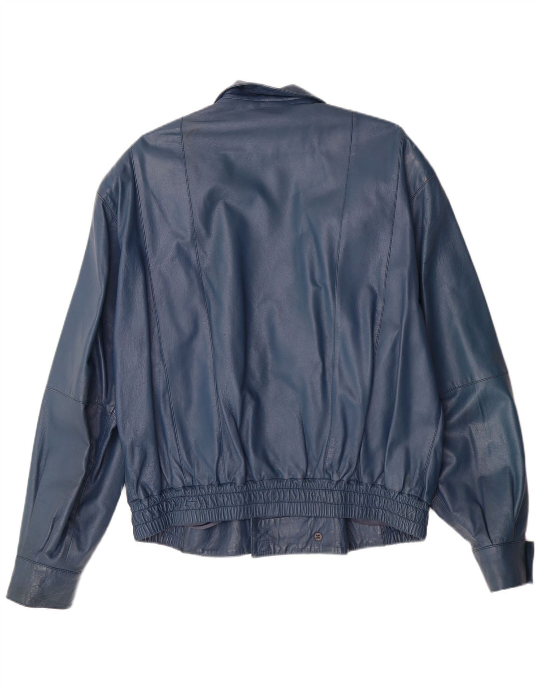 Jachetă militară din piele pentru bărbați VINTAGE IT 52 XL din piele albastră