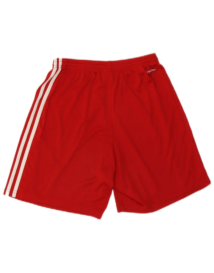 Pantaloni scurți sport pentru bărbați Adidas Climalite, poliester roșu mediu