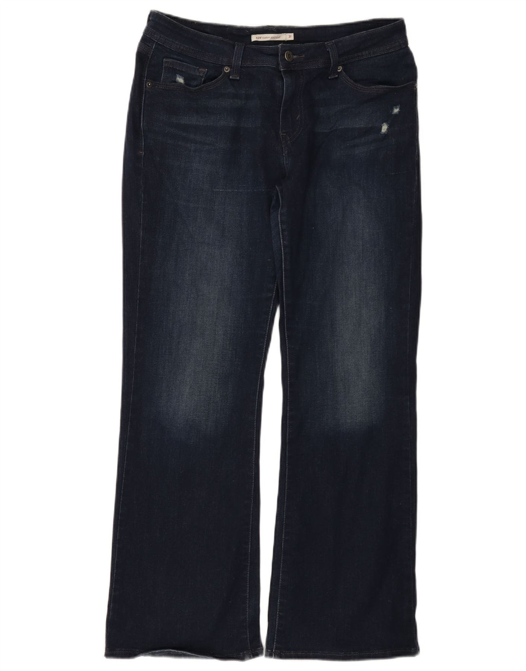 Blugi Levi's pentru femei 529 Curvy Bootcut W31 L30 Bumbac bleumarin