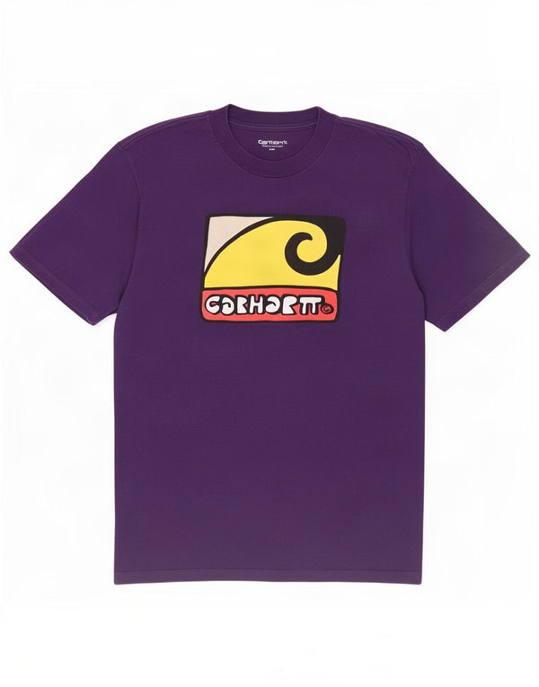 Tricou grafic pentru bărbați Carhartt Top din bumbac violet mediu