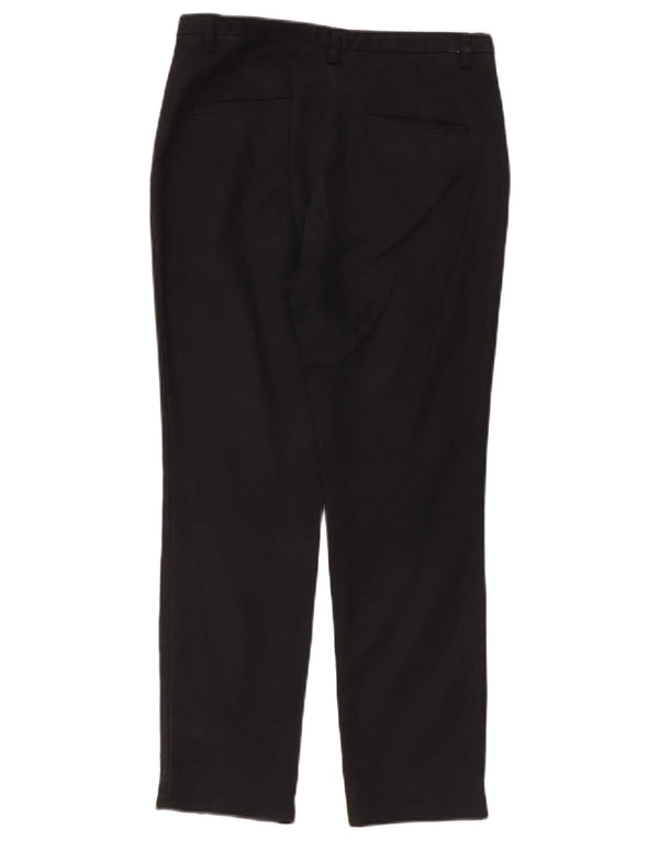 Pantaloni chino drepți pentru femei Zara EU 36 XS L26 L25 Bumbac negru