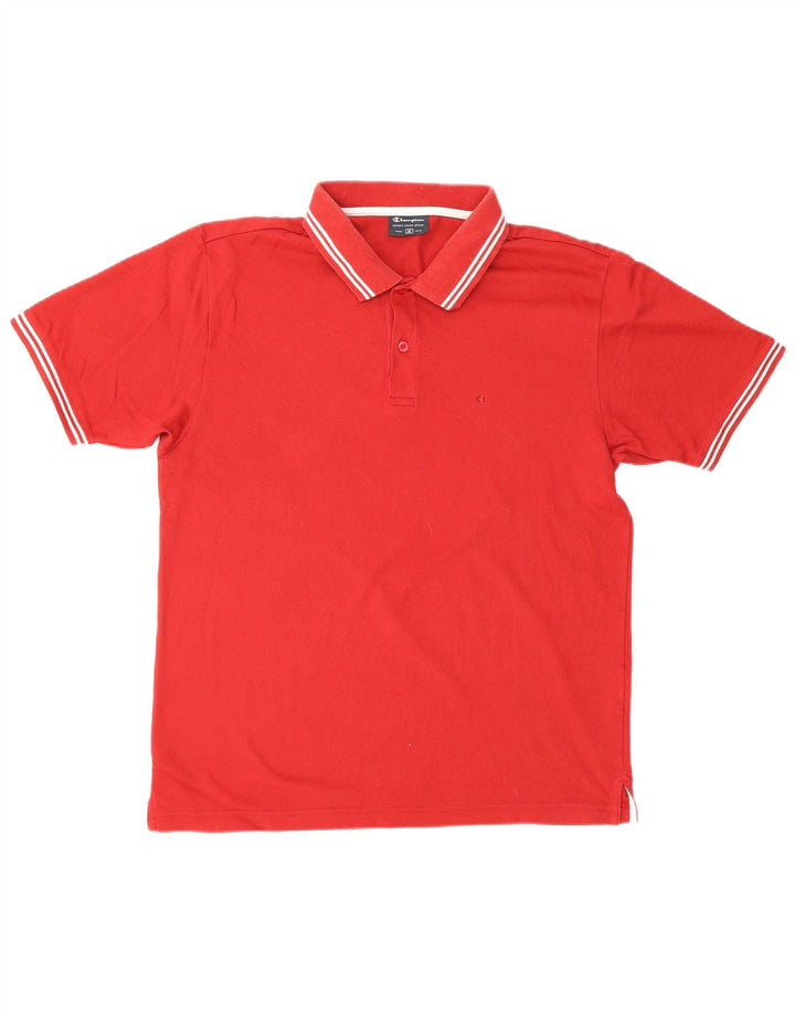 Tricou polo CHAMPION pentru bărbați, bumbac roșu mediu