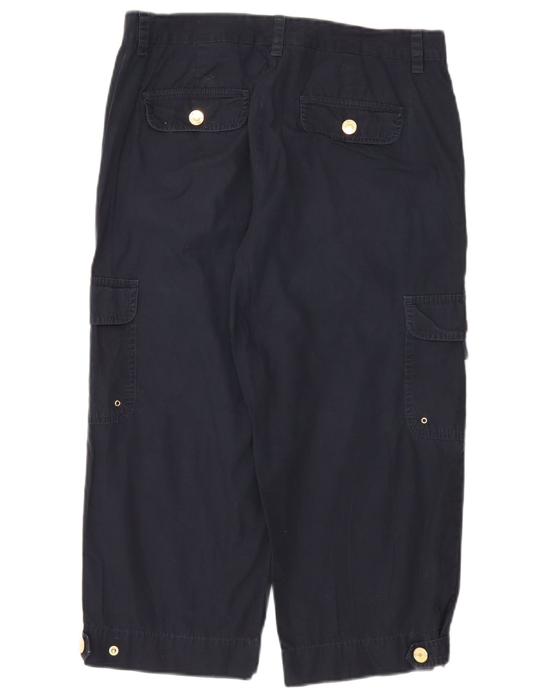 Pantaloni cargo capri drepti Chaps pentru femei US 8 Medium W32 L21 Bleumarin