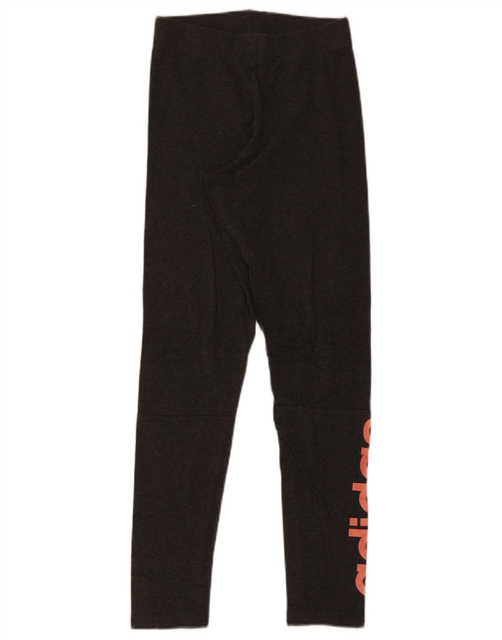 Leggings grafic Adidas pentru femei UK 4 XS gri