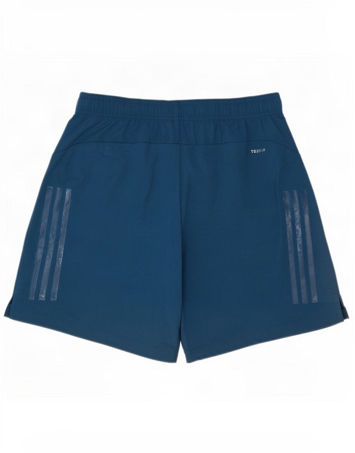 Pantaloni scurți sport pentru bărbați Adidas Climacool, poliester albastru mediu