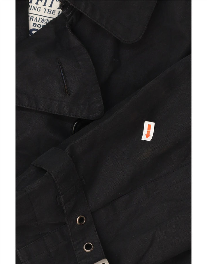 Trench pentru bărbați BODEN UK 40 mare, negru, bumbac