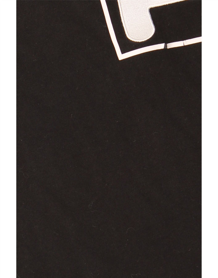 Tricou grafic Fila pentru bărbați Top Medium Negru Bumbac