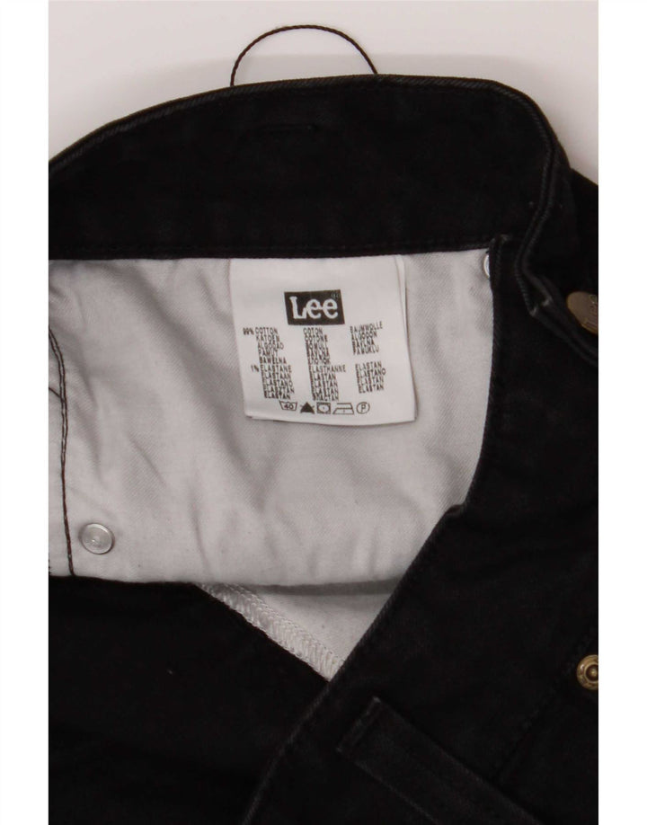 Blugi drepti pentru femei Lee W30 L32 bumbac negru