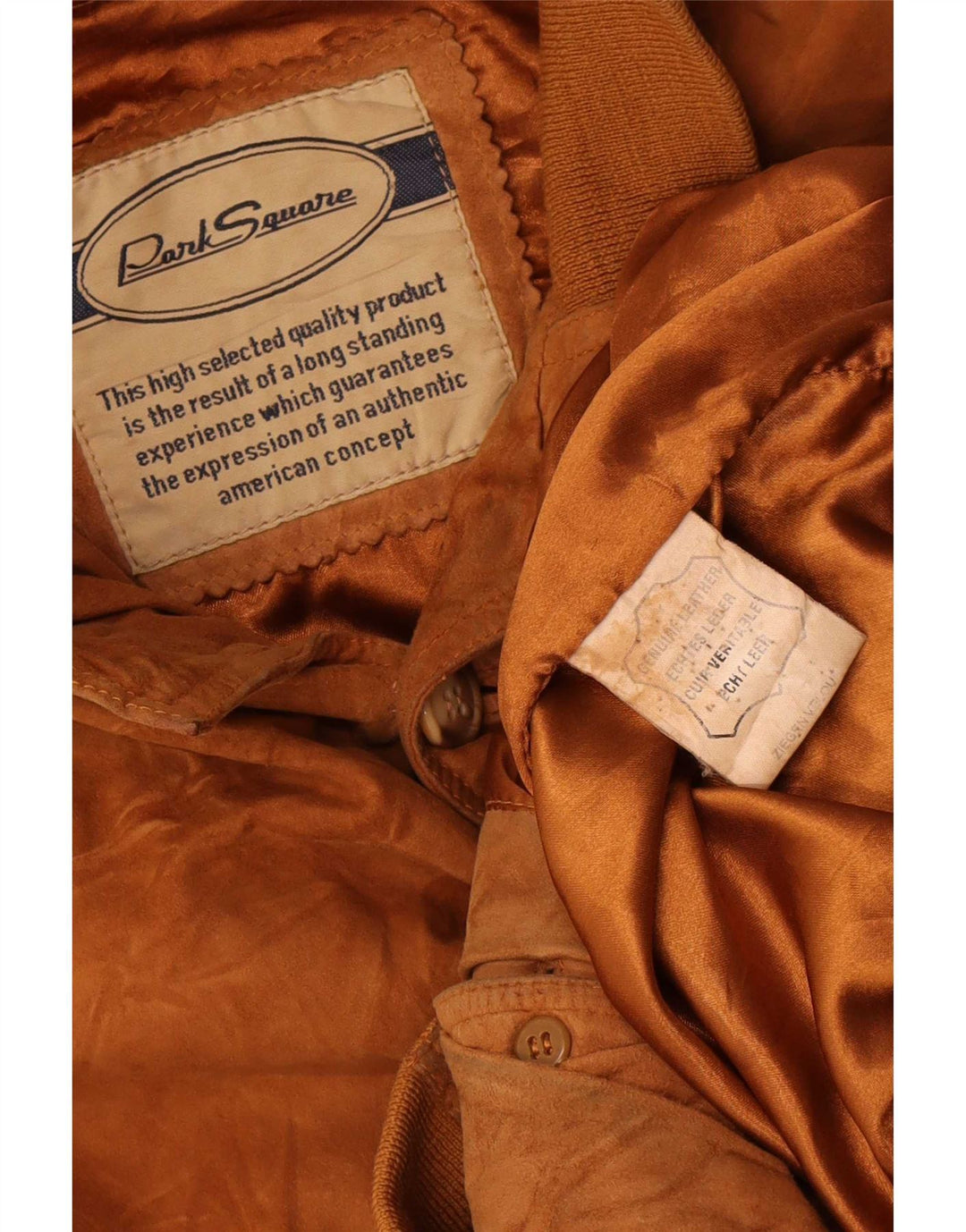 Bomber vintage pentru bărbați din piele intoarsa UK 42 XL din piele maro