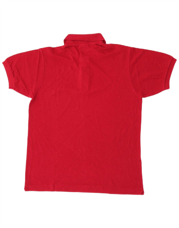 Tricou polo Lacoste pentru bărbați, mărimea 4, bumbac roșu mediu
