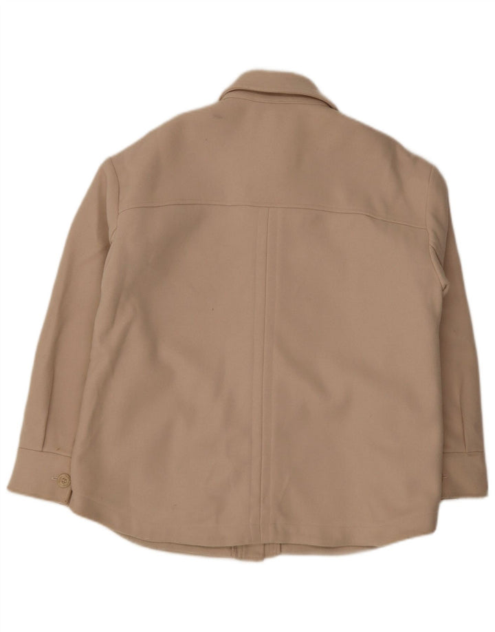 MINT VELVET Bomber supradimensionat pentru femei UK 14 Medium Beige Acrylic