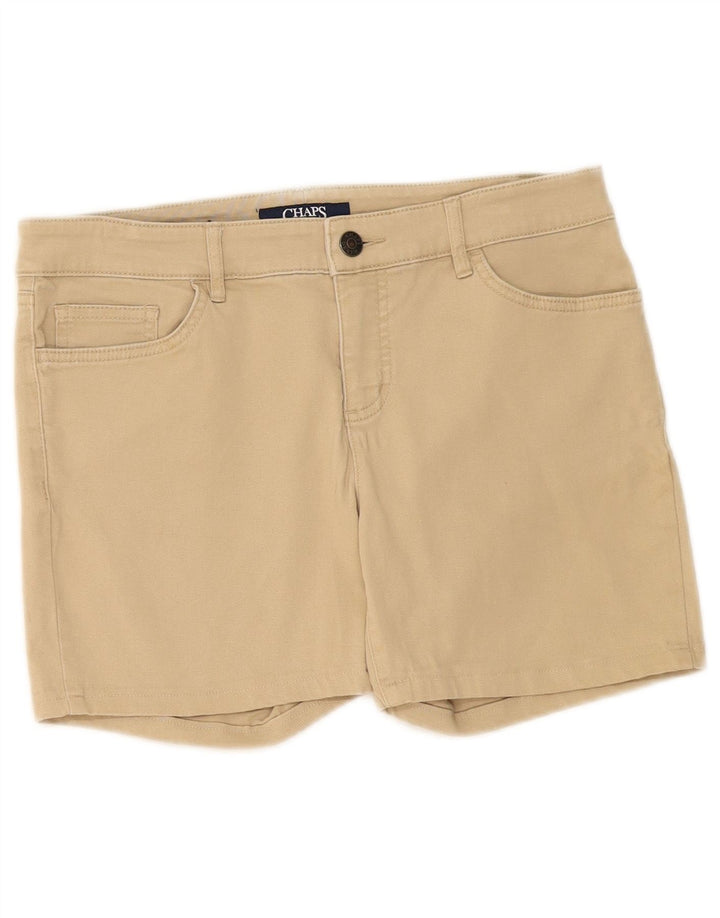 Pantaloni scurți casual pentru femei Chaps US 4 Small W30 Beige Bumbac