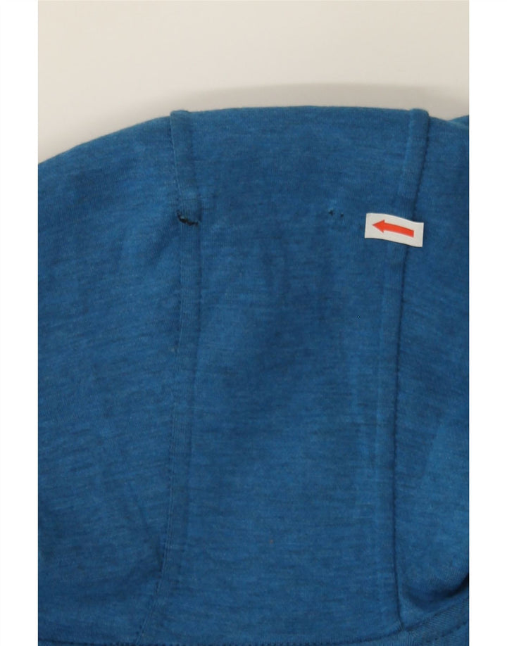 RUSSELL ATHLETIC Mens Zip Hoodie Sweater UK 38/40 Medium Blue Polyester Vintage Russell Athletic and Second-Hand Russell Athletic from Messina Hembry 