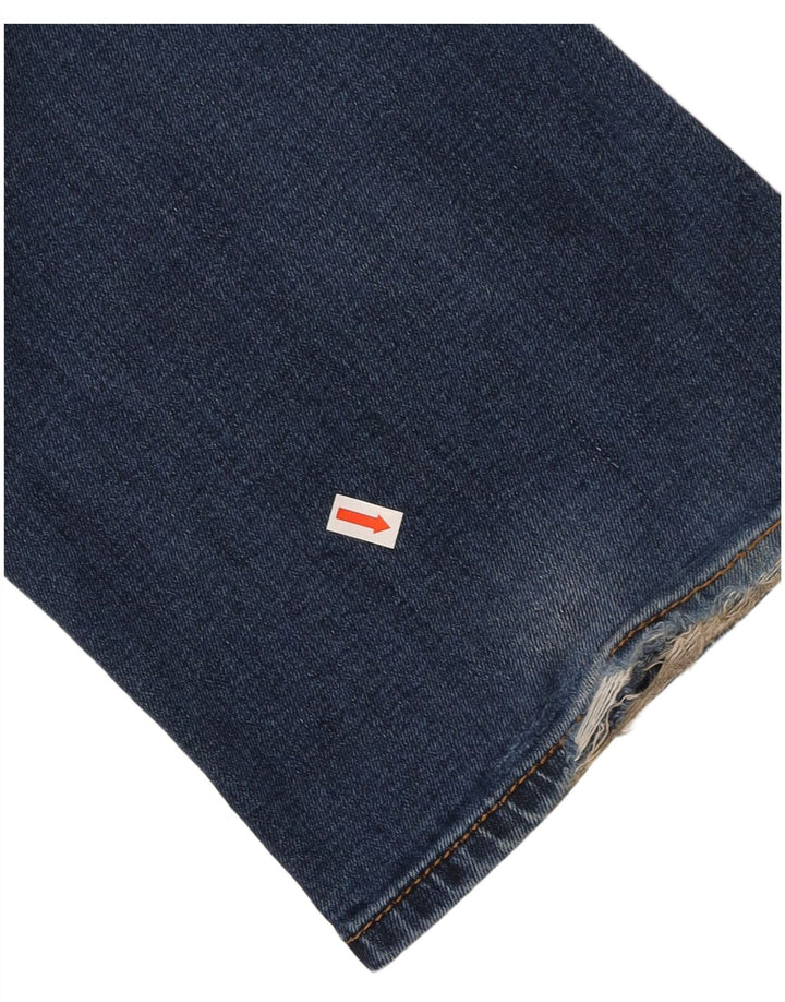 DIESEL Blugi pentru bărbați Zatiny Acid Wash Regular Bootcut W34 L30 bleumarin