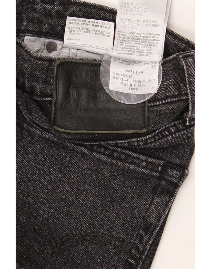 Blugi skinny 510 pentru bărbați LEVI'S W31 L26 bumbac gri