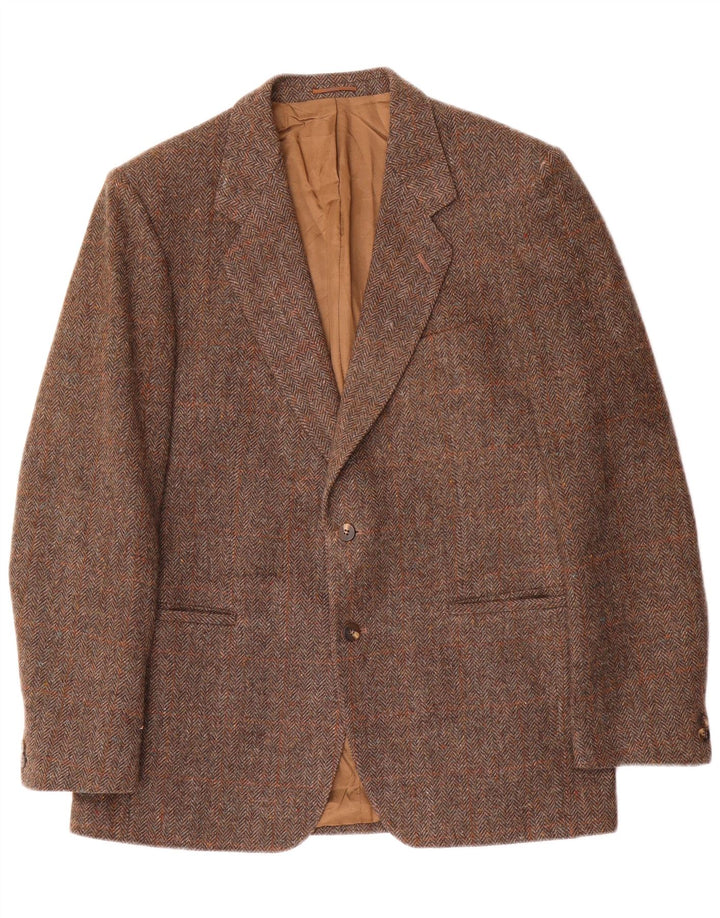 Blazer pentru bărbați Magee cu 2 nasturi, UK 40, lână cu carouri maro mediu