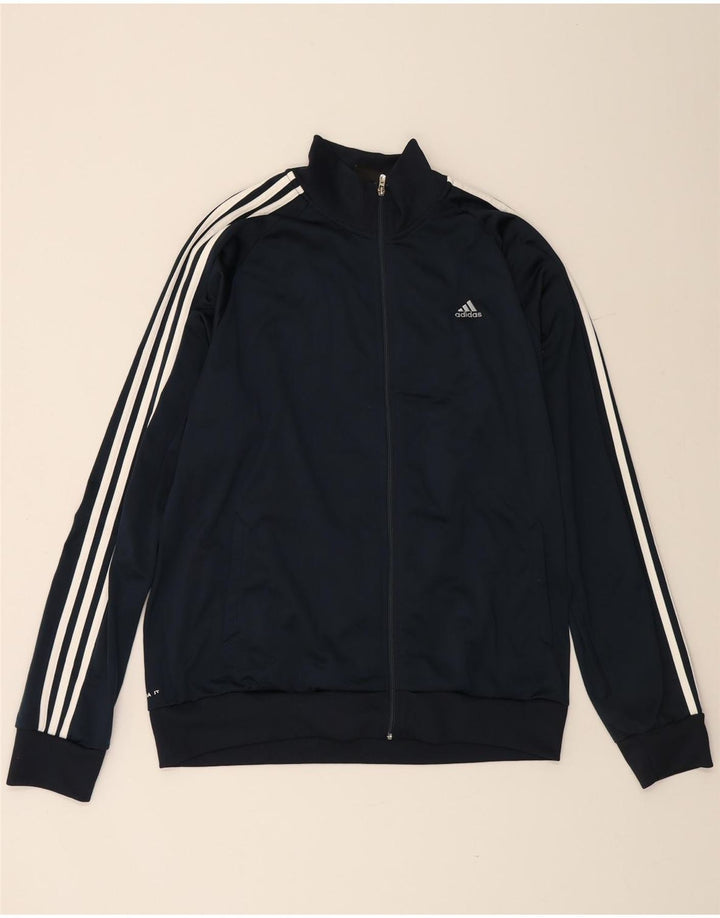 Jachetă de trening Climalite ADIDAS pentru bărbați, XL, poliester bleumarin