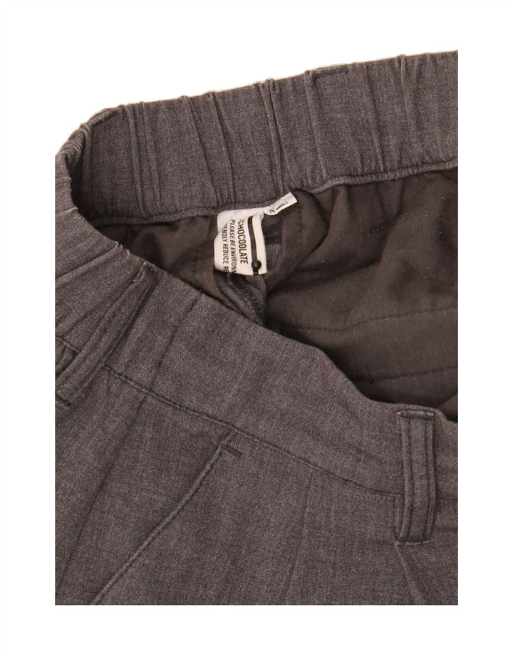 VINTAGE Womens High Rise Bermuda Shorts 2XS W26  Grey Polyester Vintage Vintage and Second-Hand Vintage from Messina Hembry 