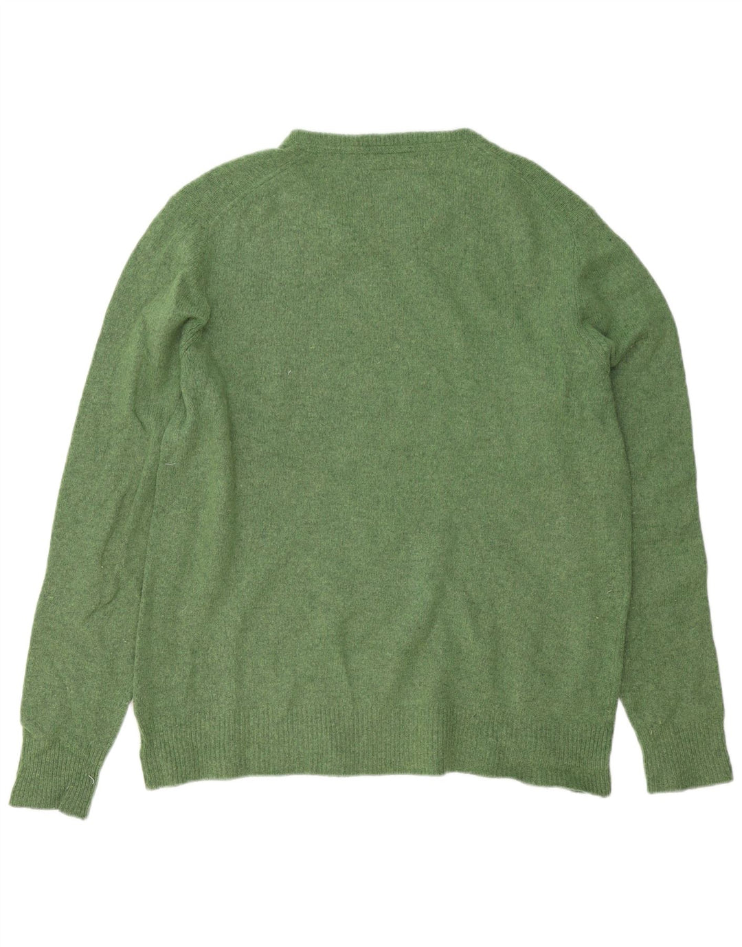 Pulover Superdry pentru bărbați cu gât turnat, lână de miel verde mare