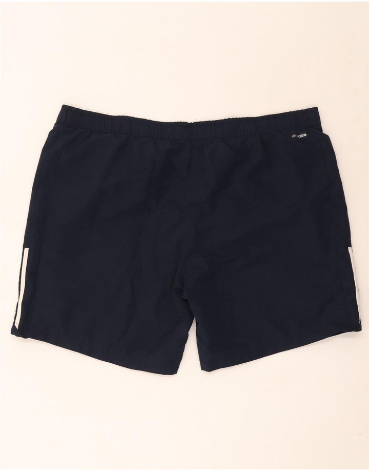 Pantaloni scurți sport pentru bărbați Adidas Climalite 2XL, poliester bleumarin