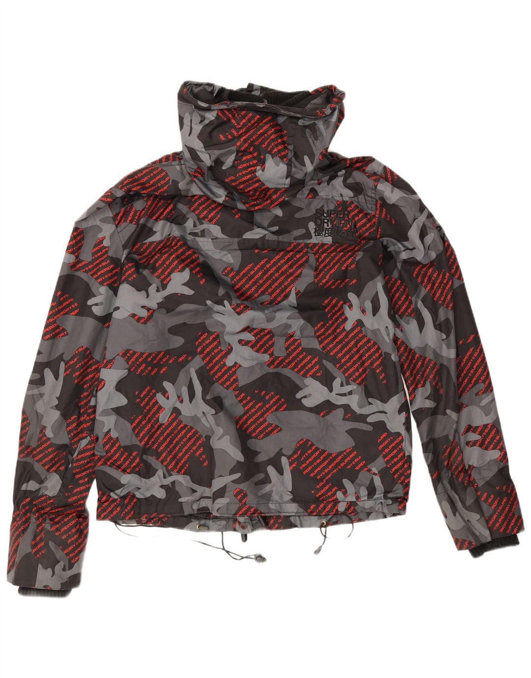Jachetă de ploaie Superdry Windcheater Graphic pentru bărbați UK 40 Camuflaj, gri mare