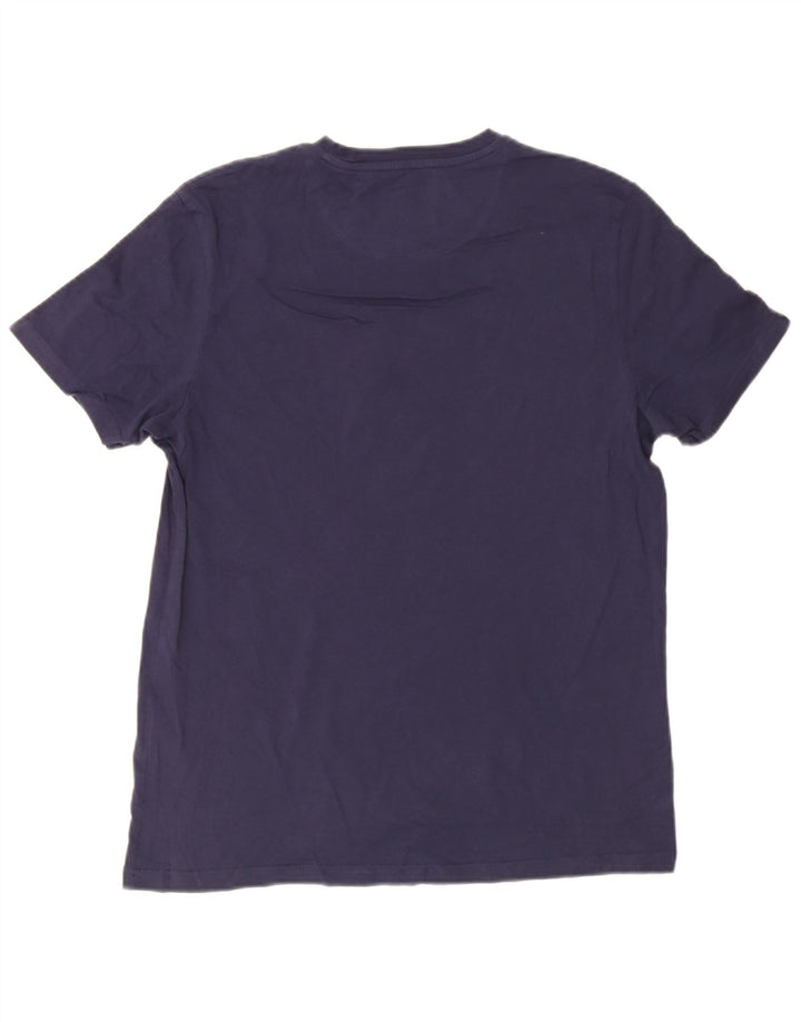 Tricou pentru bărbați Lyle & Scott, bumbac, albastru bleumarin mediu