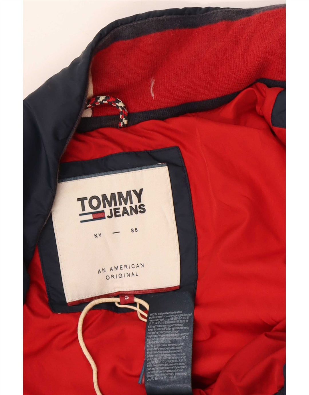 Jachetă căptușită supradimensionată pentru femei Tommy Hilfiger UK 10 Small Bleumarin