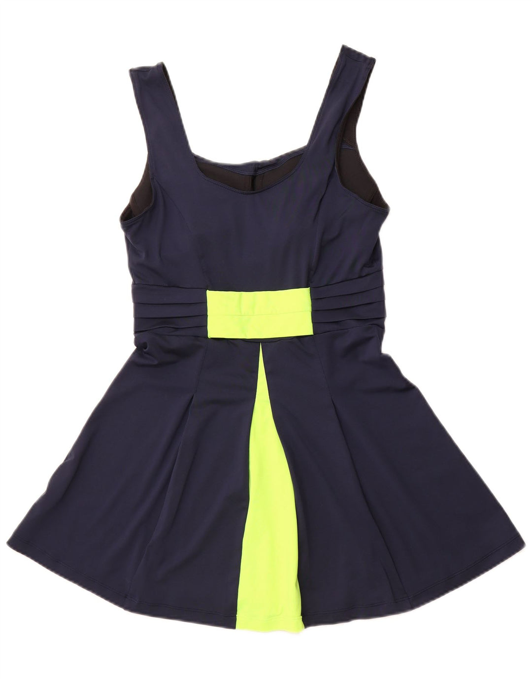 Costum de baie NIKE Dri Fit pentru femei UK 12 Medium bleumarin poliester color bloc