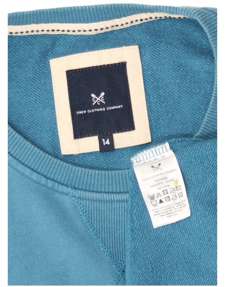 Crew Clothing Hanorac pentru femei Pulover UK 14 Bumbac albastru mediu