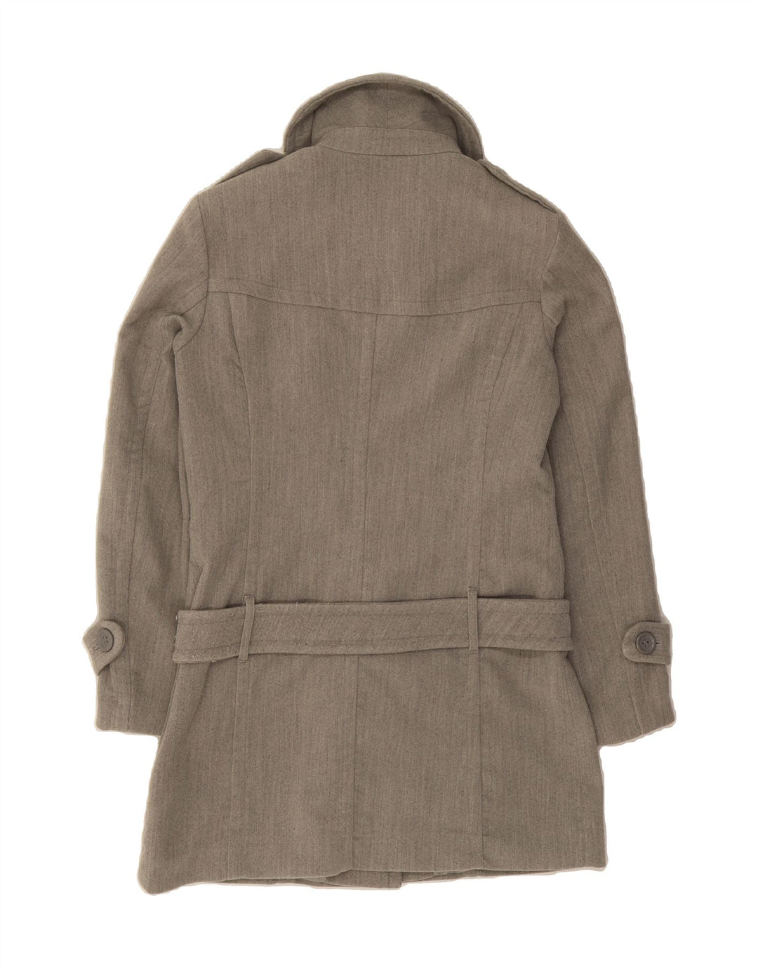 BUFFALO Womens Trench Coat UK 12 Medium Grey Polyester Vintage Buffalo and Second-Hand Buffalo from Messina Hembry 