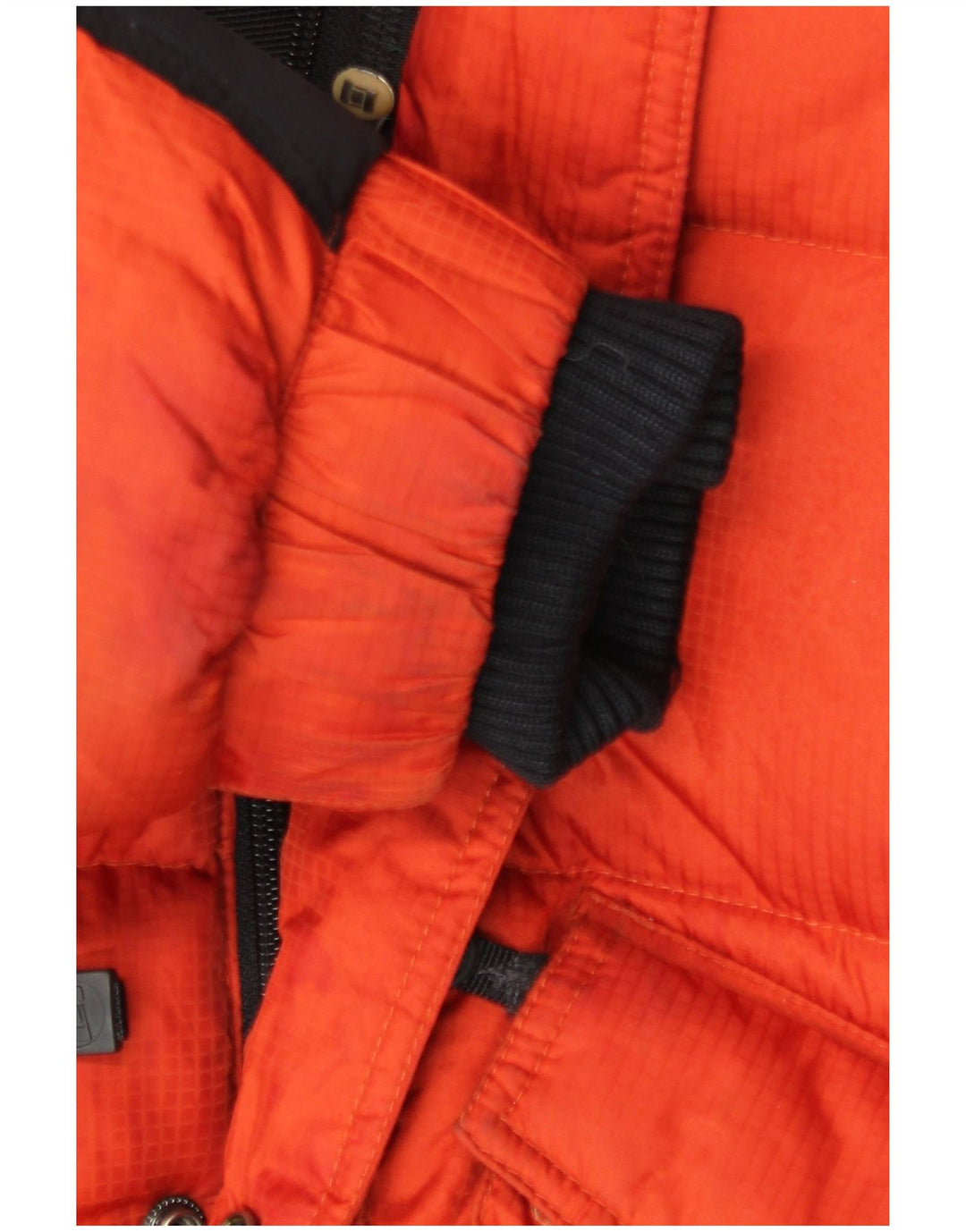 Jachetă căptușită cu glugă pentru bărbați Bastard UK 38 Medium Orange Colorblock Poliamidă