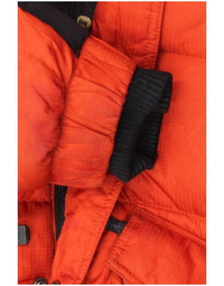 Jachetă căptușită cu glugă pentru bărbați Bastard UK 38 Medium Orange Colorblock Poliamidă